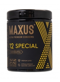 Презервативы с точками и рёбрами MAXUS Special - 12 шт. - Maxus - купить с доставкой в Люберцах