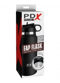Черный мастурбатор в виде бутылки Fap Flask - Pipedream - в Люберцах купить с доставкой