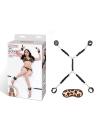 Леопардовая фиксация на матрас для рук и ног Classic Bedspreader - Lux Fetish - купить с доставкой в Люберцах