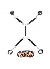 Леопардовая фиксация на матрас для рук и ног Classic Bedspreader - Lux Fetish - купить с доставкой в Люберцах