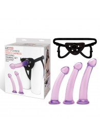 Тренировочный набор с тремя насадками Pegging Training Set - Lux Fetish - купить с доставкой в Люберцах