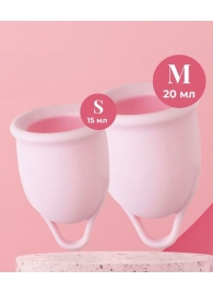 Набор из 2 розовых менструальных чаш Aura - HOT planet - купить с доставкой в Люберцах