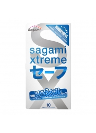 Презервативы Sagami Xtreme Ultrasafe с двойным количеством смазки - 10 шт. - Sagami - купить с доставкой в Люберцах