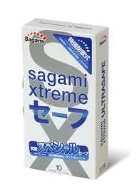 Презервативы Sagami Xtreme Ultrasafe с двойным количеством смазки - 10 шт. - Sagami - купить с доставкой в Люберцах