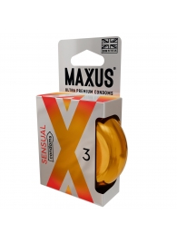 Презервативы анатомической формы Maxus Sensual - 3 шт. - Maxus - купить с доставкой в Люберцах