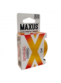 Презервативы анатомической формы Maxus Sensual - 3 шт. - Maxus - купить с доставкой в Люберцах