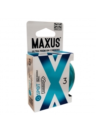 Презервативы Maxus G spot с двойной спиралью - 3 шт. - Maxus - купить с доставкой в Люберцах