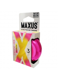 Ароматизированные презервативы Maxus Exotic Mix - 3 шт. - Maxus - купить с доставкой в Люберцах