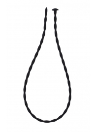 Черный уретральный массажер Glide Medium - 30 см. - Lola Games - купить с доставкой в Люберцах