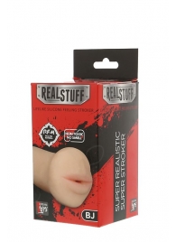 Нежный мастурбатор-ротик REALSTUFF 5INCH MASTURBATOR BJ - Dream Toys - в Люберцах купить с доставкой