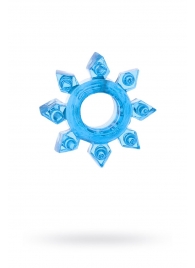 Голубая гелевая насадка-звезда - Toyfa Basic - в Люберцах купить с доставкой