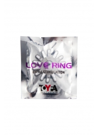 Прозрачное гелевое эрекционное кольцо с шипиками - Toyfa Basic - в Люберцах купить с доставкой