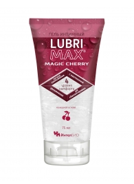 Интимный гель-смазка на водной основе Lubrimax Magic Cherry - 75 мл. - ИнтелБИО - купить с доставкой в Люберцах