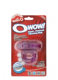 Фиолетовое эрекционное виброкольцо OWOW PURPLE - Screaming O - в Люберцах купить с доставкой