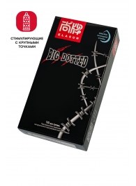 Презервативы с точками Elasun Big Dotted - 10 шт. - Elasun - купить с доставкой в Люберцах