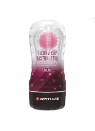 Прозрачный текстурированный мастурбатор Vacuum Cup Masturbator Black Hole - Baile - в Люберцах купить с доставкой