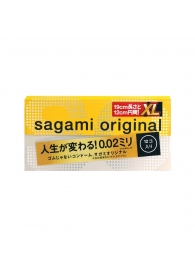 Презервативы увеличенного размера Sagami Original 0.02 XL-size - 12 шт. - Sagami - купить с доставкой в Люберцах