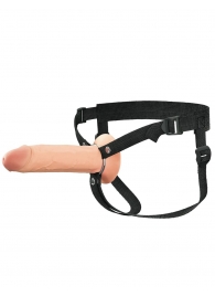 Полый страпон на ремнях 8’’ Hollow Silicone Strap-on - Pipedream - купить с доставкой в Люберцах