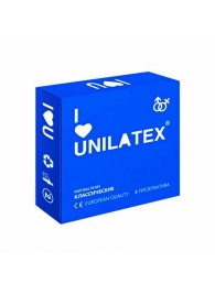 Классические презервативы Unilatex Natural Plain - 3 шт. - Unilatex - купить с доставкой в Люберцах