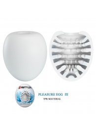 Белый мастурбатор-яйцо Pleasure Egg III - Baile - в Люберцах купить с доставкой