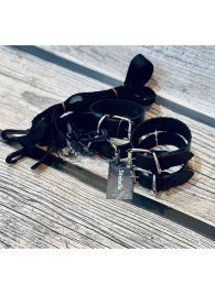 Черный комплект для растяжки на кровати «Новичок» - Sitabella - купить с доставкой в Люберцах