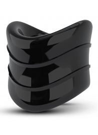 Черное эрекционное кольцо на мошонку Beef Ball Stretcher Snug X Long - Blush Novelties - в Люберцах купить с доставкой