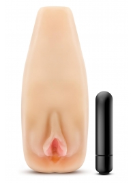 Мастурбатор-вагина с вибрацией Soft   Wet Natasha Realistic Beige Masturbator - Blush Novelties - в Люберцах купить с доставкой