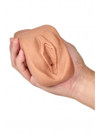 Маструбатор-вагина с вибрацией Soft   Wet Renata Realistic Tan Masturbator - Blush Novelties - в Люберцах купить с доставкой