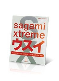 Ультратонкий презерватив Sagami Xtreme SUPERTHIN - 1 шт. - Sagami - купить с доставкой в Люберцах