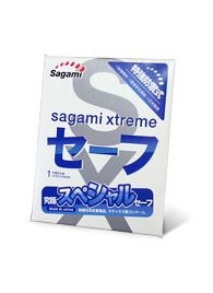Презерватив Sagami Xtreme Ultrasafe с двойным количеством смазки - 1 шт. - Sagami - купить с доставкой в Люберцах