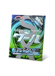 Презерватив Sagami Xtreme Mint с ароматом мяты - 1 шт. - Sagami - купить с доставкой в Люберцах