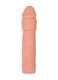 Телесная удлиняющая насадка с подхватом - 19 см. - ToyFa - в Люберцах купить с доставкой