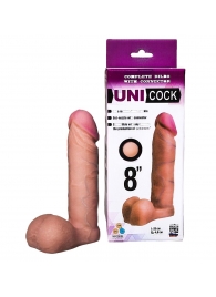 Фаллическая насадка для страпона UNICOCK 8  - 20 см. - LOVETOY (А-Полимер) - купить с доставкой в Люберцах