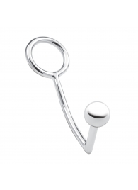 Кольцо на пенис с анальным стимулятором Stainless Steel Anal Hook   Cock Ring - BlueLine - в Люберцах купить с доставкой
