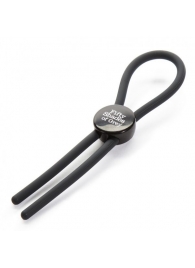 Тёмно-серое эрекционное кольцо с зажимом Again and Again Adjustable Cock Ring - Fifty Shades of Grey - в Люберцах купить с доставкой