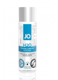 Охлаждающий лубрикант на водной основе JO Personal Lubricant H2O COOLING - 60 мл. - System JO - купить с доставкой в Люберцах