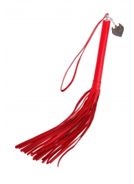 Красная кожаная плеть с петлёй - 50 см. - Pecado - купить с доставкой в Люберцах