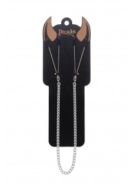 Зажимы на соски «Вилки» на цепочке - Pecado - купить с доставкой в Люберцах