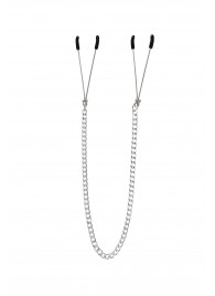 Зажимы на соски «Вилки» на цепочке - Pecado - купить с доставкой в Люберцах