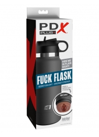 Смуглый мастурбатор-вагина в корпусе-бутылке F*ck Flask - Pipedream - в Люберцах купить с доставкой