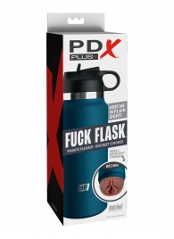 Смуглый мастурбатор-вагина в синей колбе F*ck Flask - Pipedream - в Люберцах купить с доставкой