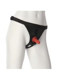 Трусики со штырьком для фиксации насадок Ultra Harness with Plug - Doc Johnson - купить с доставкой в Люберцах