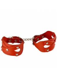Красные наручники «Цезарь» - Sitabella - купить с доставкой в Люберцах