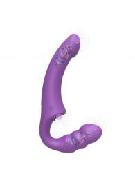 Фиолетовый безремневой страпон Straples Strap-On Dildo - Erokay - купить с доставкой в Люберцах