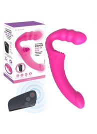 Розовый безремневой страпон Straples Strap-On Dildo - Erokay - купить с доставкой в Люберцах