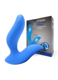 Синий вибромассажер простаты 3,5’’ Curve P-spot Massager - 12 см. - Erokay - в Люберцах купить с доставкой