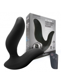 Черный вибромассажер простаты 3,5’’ Remote Control Curve P-spot Massager - 12 см. - Erokay - в Люберцах купить с доставкой