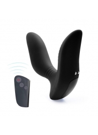 Черный вибромассажер простаты 3,5’’ Remote Control Curve P-spot Massager - 12 см. - Erokay - в Люберцах купить с доставкой