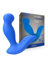 Синий вибромассажер простаты 3,5’’ P-spot Massager - 12,5 см. - Erokay - в Люберцах купить с доставкой