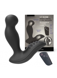 Черный вибромассажер простаты 3,5’’ Remote Control P-spot Massager - 12,5 см. - Erokay - в Люберцах купить с доставкой